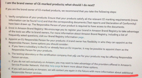 亚马逊：2021年7月欧盟电商必须要有欧盟授权代表，否则将下架产品！