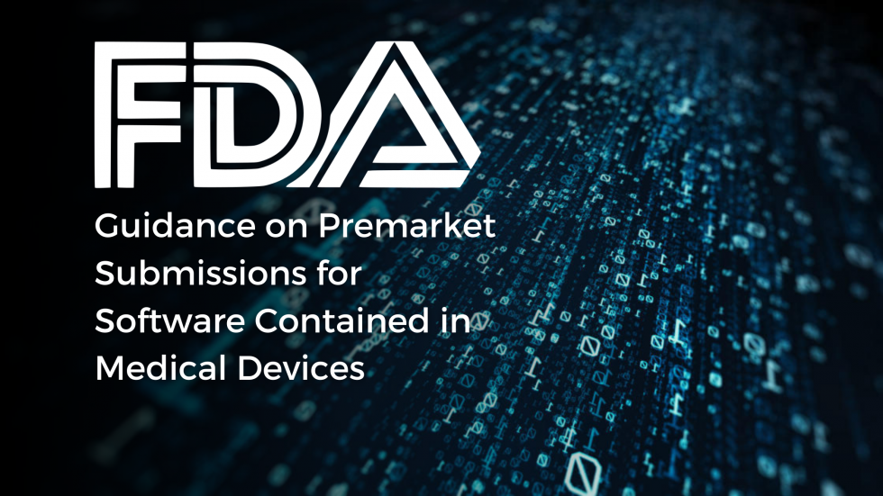 FDA对医疗器械中包含的软件的上市前提交
